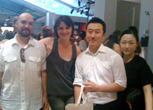In the picture: (from left to right) Chris DeGregorio (SKN), Jennifer Stevenson (SKN), 
    Andy Kim (Andy and Debb), Debbie Yoon (Andy and Debb)
