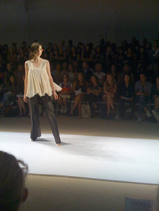 Andy and Debb Organza Top at Mercedes Benz New York Fashion Week s2009